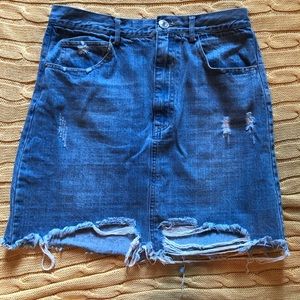 umgee jean skirt